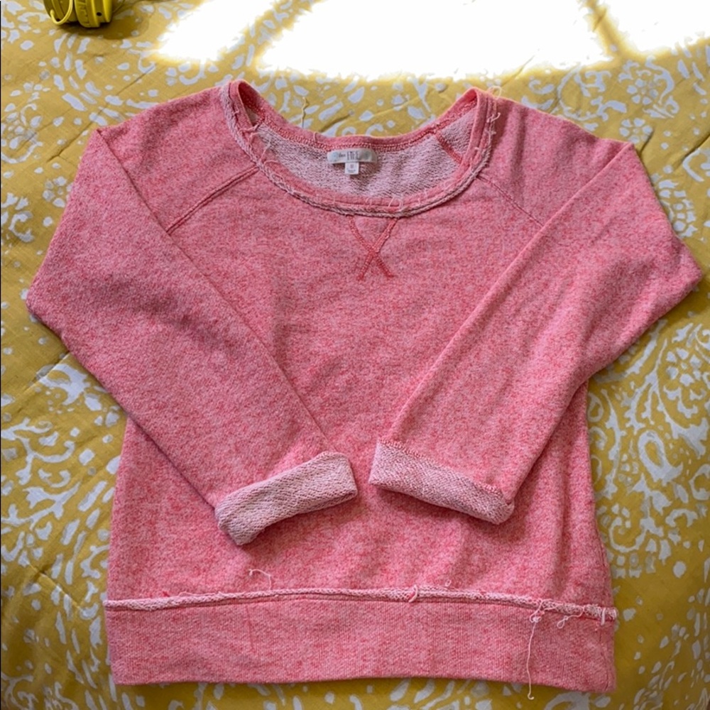Coral Crew Neck Sweatshirt